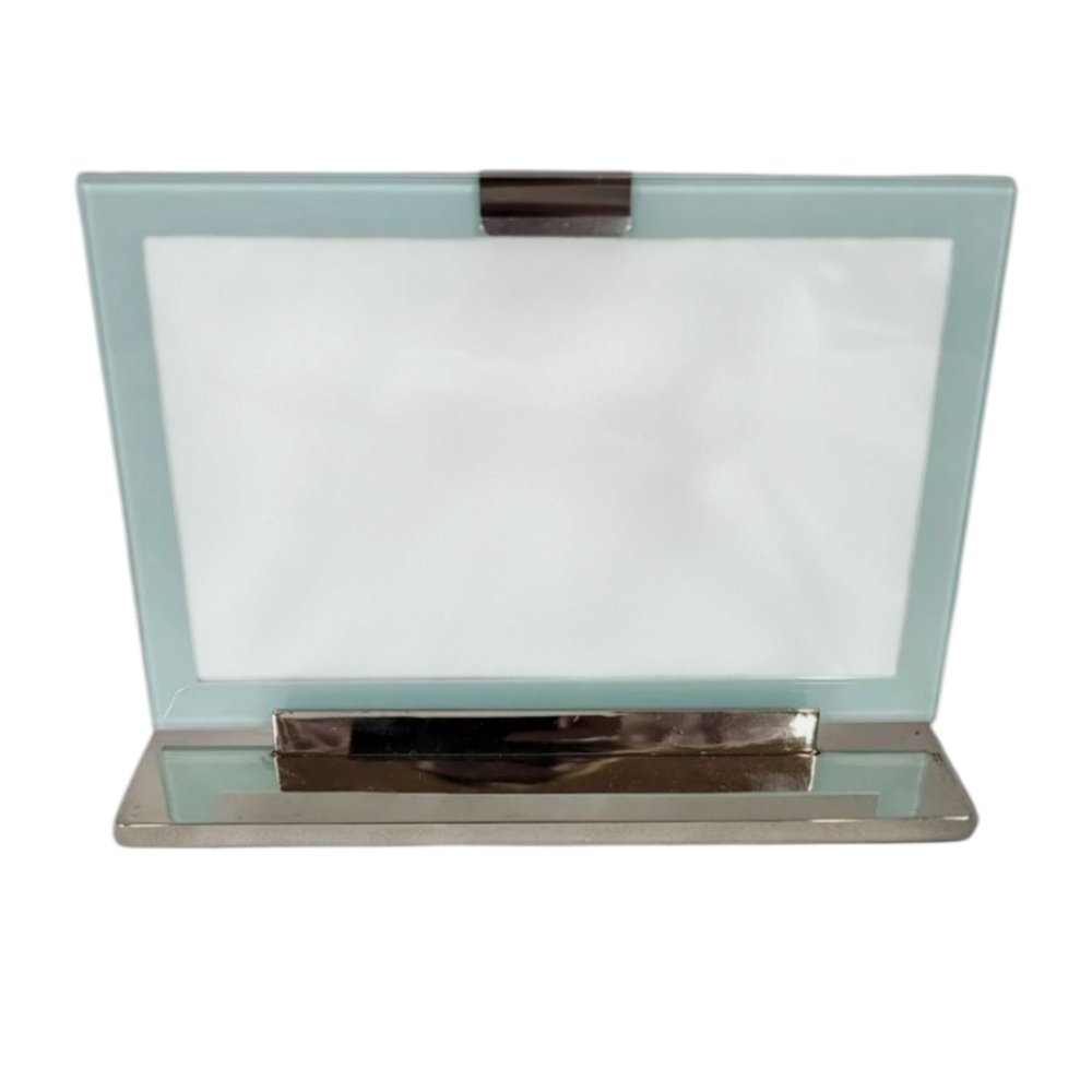 COPY - Michael Graves - Silver and Glass Metal Vertical or Horizontal 4x6 Photo…